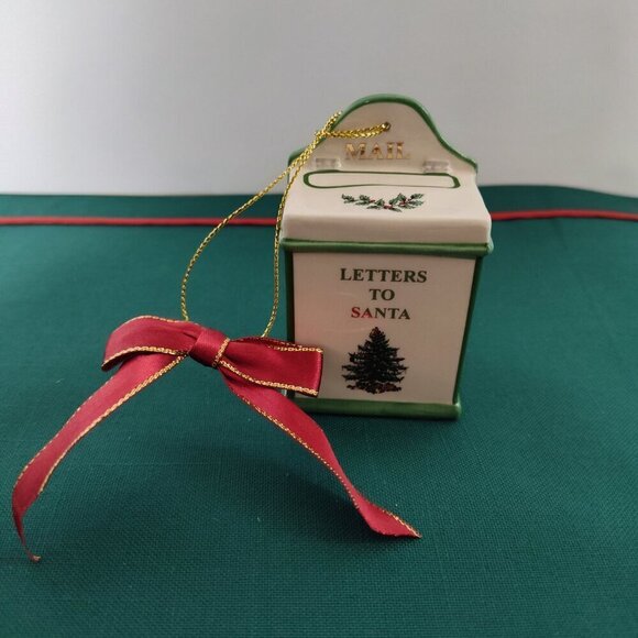 Spode Holiday Letters to Santa Ornament - Picture 3 of 5